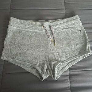 Gray Athletic Drawstring Shorts for Women
